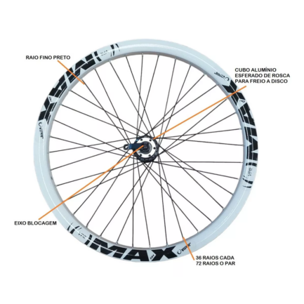 Roda Aero 26x1.9 Vpr Max Branca - Image 4