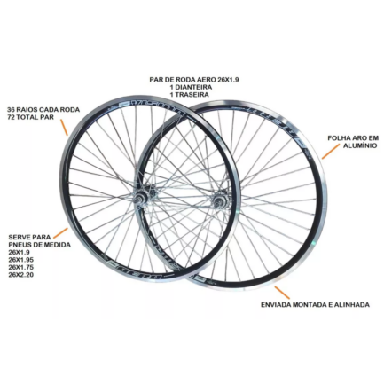 Roda Aro 26x1.9 Azul - Image 3