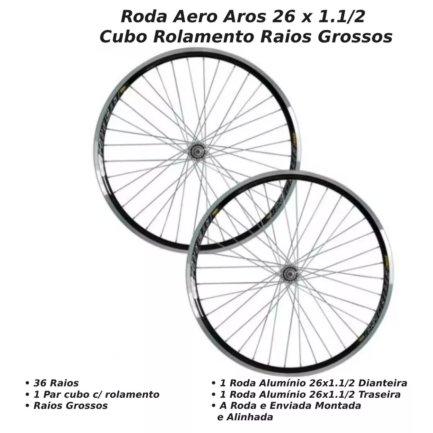 Roda Aro 26 X 1.1/2 Vermelha - Image 3