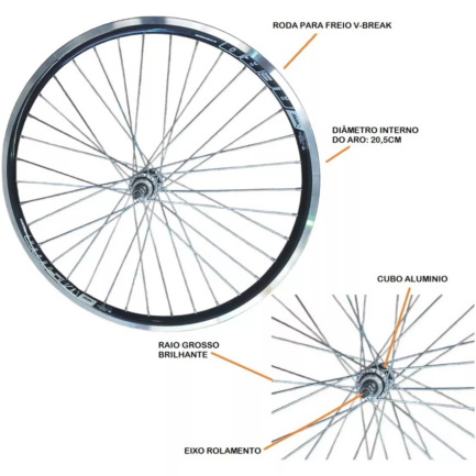 Roda Aro 26x1.9 Azul - Image 4