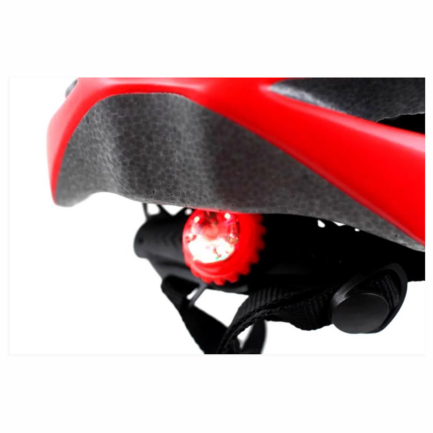 Capacete Argon V-102 LED G Preto/Vermelho - Imagem 4