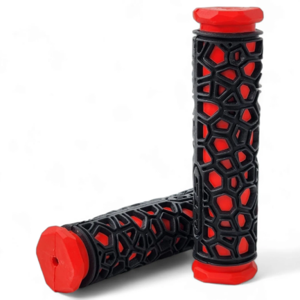 Kit Selim MTB Vazado GTS + Manoplas Preta/Vermelho - Imagem 6